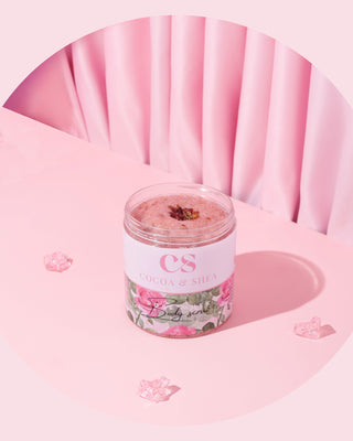 Rose musk scrub - cocoa & shea