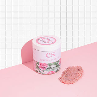 Rose musk scrub - cocoa & shea