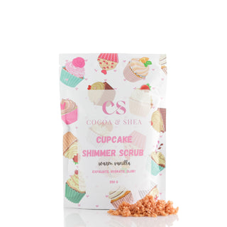 Cupcake Shimmer Scrub - cocoa & shea